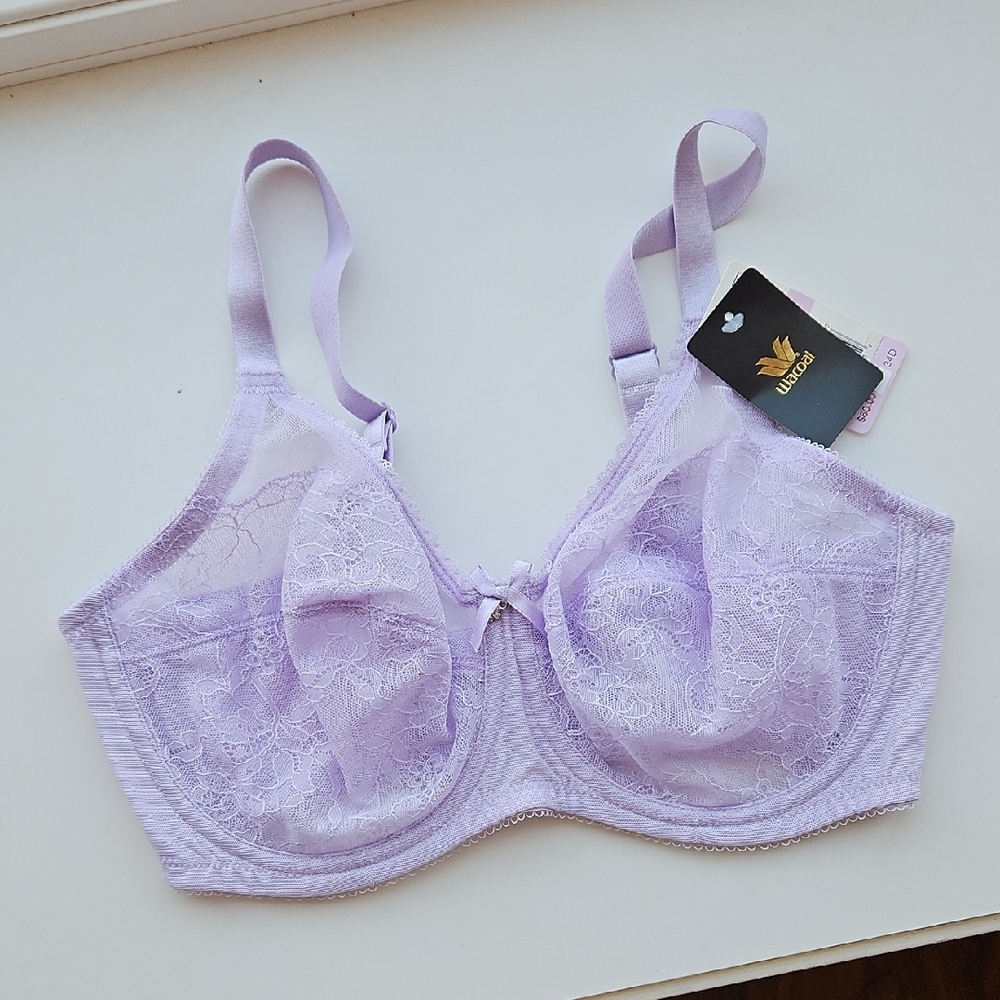 NWT Wacoal Lilac Lace Underwire Bra